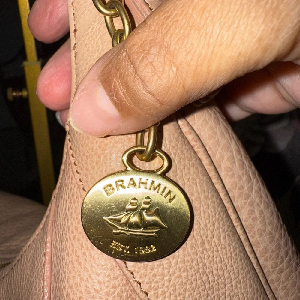 Brahmin Tan Hobo Bag